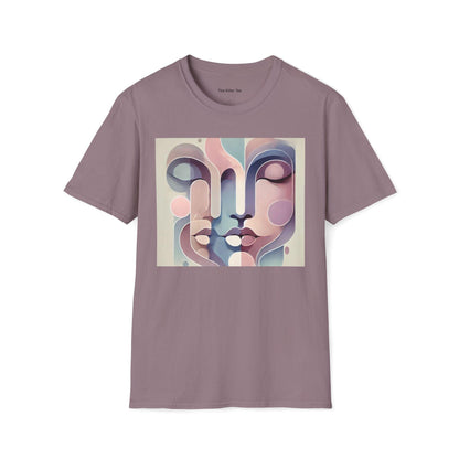 Unisex tee featuring an abstract representation of the human connection.