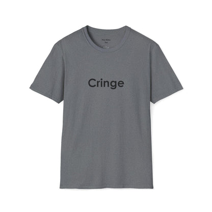 Unisex tee featuring the word Cringe across the front from the Killer Tee.