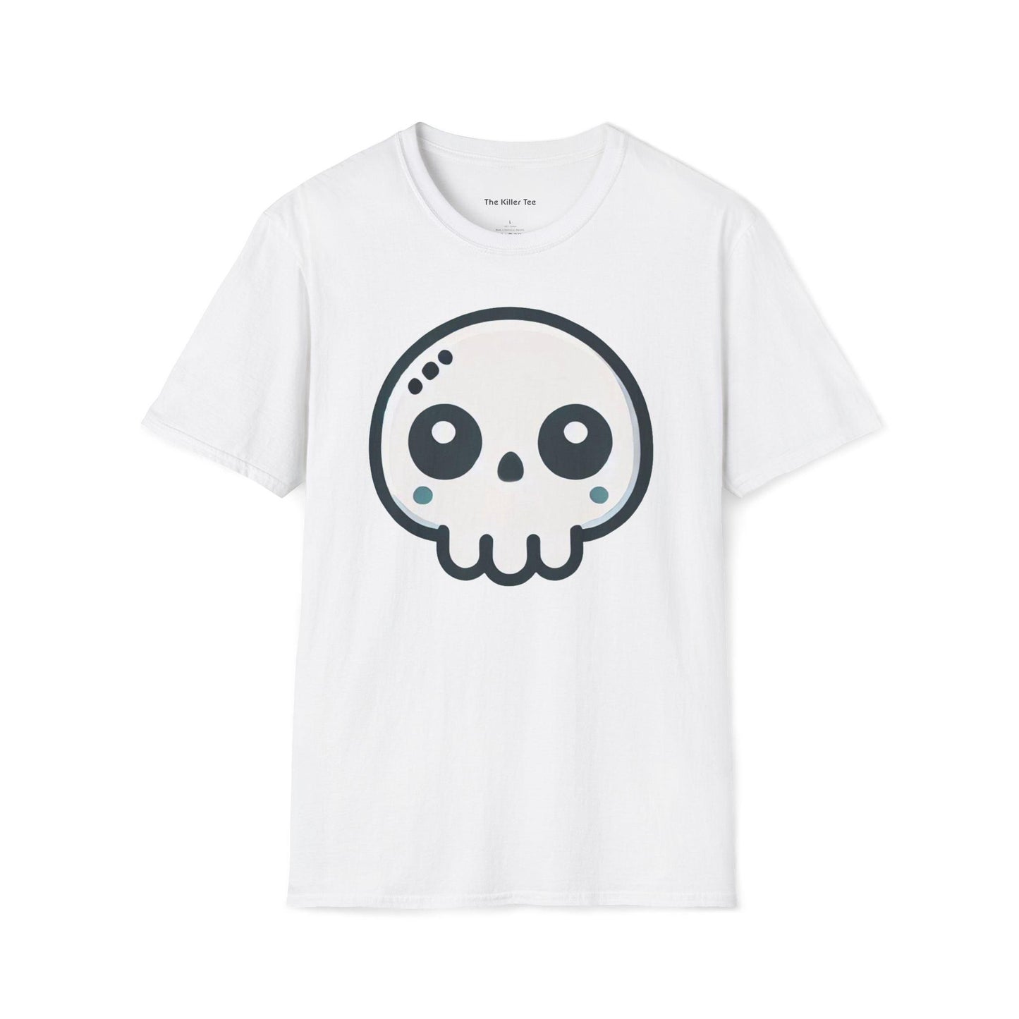 Unisex tee featuring a kawaii style skull from The Killer Tee.